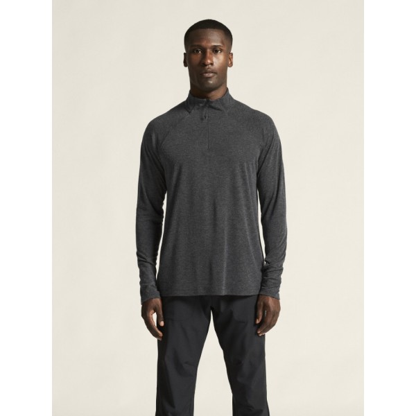 CRAFT MOŠKA 20% MERINO VOLNENA PULI MAJICA Z DOLGIMI ROKAVI ADV SUBZ WOOL TEE BLACK MELANGE