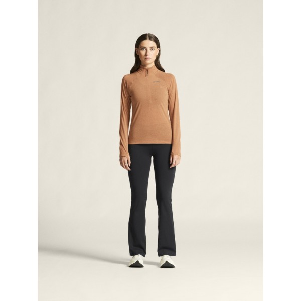 CRAFT ŽENSKA 20% MERINO VOLNENA PULI MAJICA Z DOLGIMI ROKAVI ADV SUBZ WOOL TEE SYRUP/MELANG