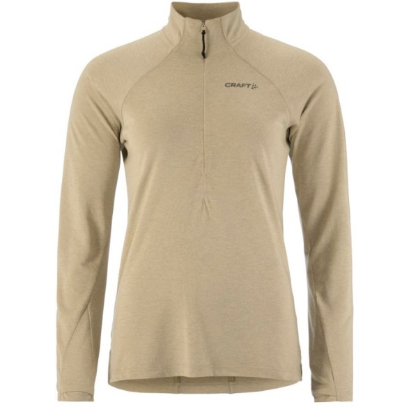 CRAFT ŽENSKA 20% MERINO VOLNENA PULI MAJICA Z DOLGIMI ROKAVI ADV SUBZ WOOL TEE HAY/MELANGE