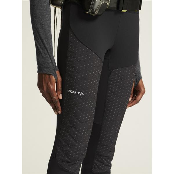 CRAFT ŽENSKE ZIMSKE DOLGE ODSEVNE PAJKICE Z IZOLACIJSKIM OBLAZINJENJEM ADV SUBZ LUMEN PADDED TIGHTS 4 BLACK