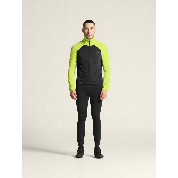 CRAFT MOŠKA TOPLA VODOODPORNA KOLESARSKA JAKNA CORE BIKE SUBZ JACKET 2 ČRNA IN RUMENA FLUMINO/SLATE