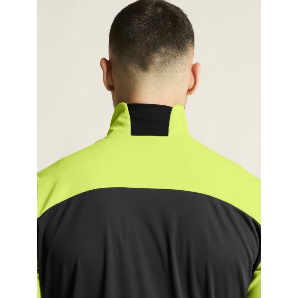 CRAFT MOŠKA TOPLA VODOODPORNA KOLESARSKA JAKNA CORE BIKE SUBZ JACKET 2 ČRNA IN RUMENA FLUMINO/SLATE