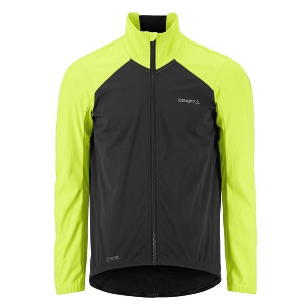 CRAFT MOŠKA TOPLA VODOODPORNA KOLESARSKA JAKNA CORE BIKE SUBZ JACKET 2 ČRNA IN RUMENA FLUMINO/SLATE