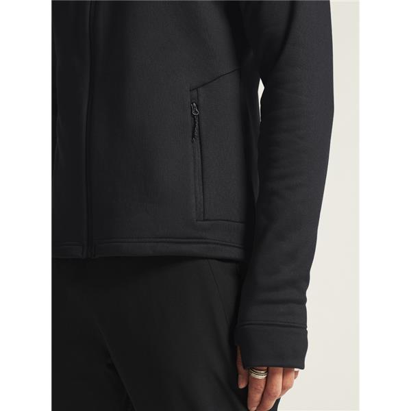 CRAFT MOŠKA DEBELEJŠA TEHNIČNA  FLIS JOPICA S KAPUCO ADV EXPLORE POWER FLEECE HOOD JKT BLACK