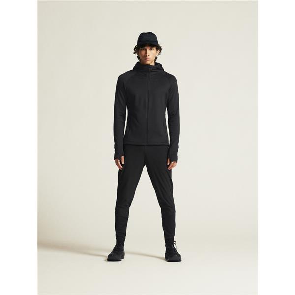 CRAFT MOŠKA DEBELEJŠA TEHNIČNA  FLIS JOPICA S KAPUCO ADV EXPLORE POWER FLEECE HOOD JKT BLACK