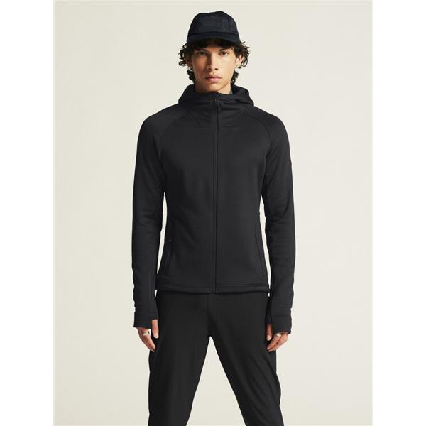 CRAFT MOŠKA DEBELEJŠA TEHNIČNA  FLIS JOPICA S KAPUCO ADV EXPLORE POWER FLEECE HOOD JKT BLACK