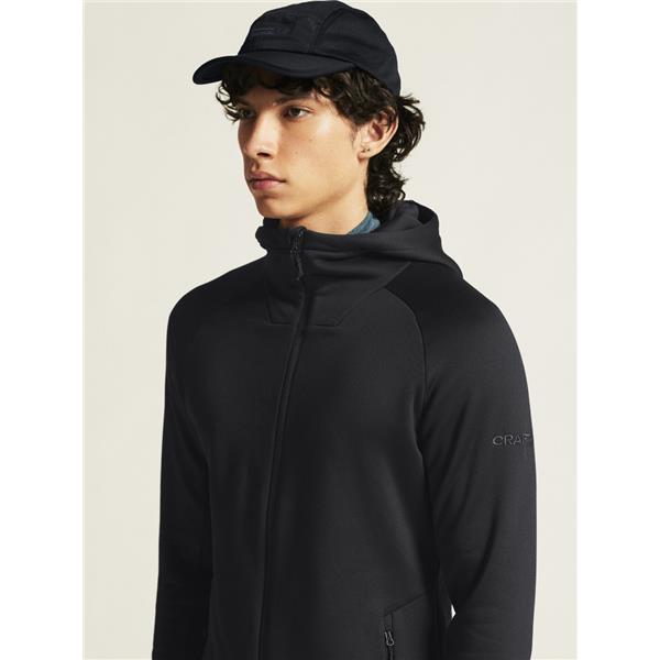 CRAFT MOŠKA DEBELEJŠA TEHNIČNA  FLIS JOPICA S KAPUCO ADV EXPLORE POWER FLEECE HOOD JKT BLACK