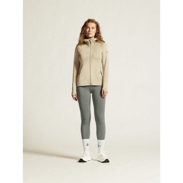 CRAFT ŽENSKA DEBELEJŠA TEHNIČNA FLIS JOPICA S KAPUCO ADV EXPLORE POWER FLEECE HOOD JKT HAY