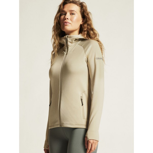 CRAFT ŽENSKA DEBELEJŠA TEHNIČNA FLIS JOPICA S KAPUCO ADV EXPLORE POWER FLEECE HOOD JKT HAY