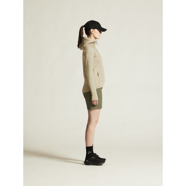 CRAFT ŽENSKA DEBELEJŠA TEHNIČNA FLIS JOPICA S KAPUCO ADV EXPLORE POWER FLEECE HOOD JKT HAY