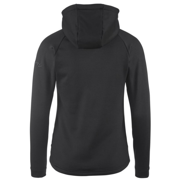 CRAFT ŽENSKA DEBELEJŠA TEHNIČNA FLIS JOPICA S KAPUCO ADV EXPLORE POWER FLEECE HOOD JKT BLACK