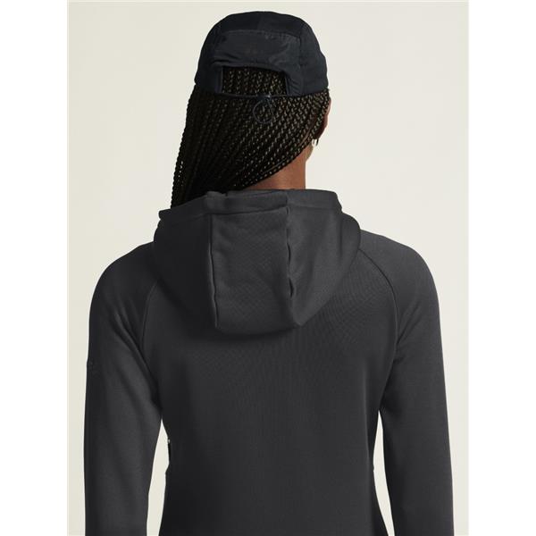 CRAFT ŽENSKA DEBELEJŠA TEHNIČNA FLIS JOPICA S KAPUCO ADV EXPLORE POWER FLEECE HOOD JKT BLACK