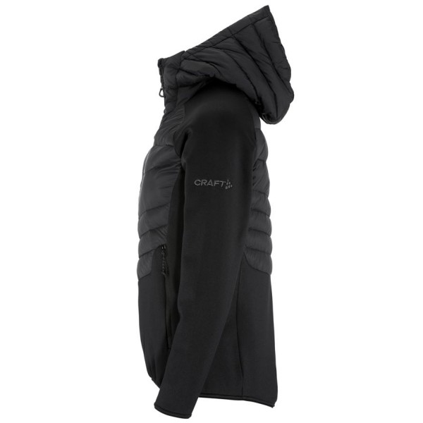 CRAFT ŽENSKA JAKNA S PRAVIM PUHOM ADV EXPLORE LIGHT DOWN HYBRID JACKET BLACK