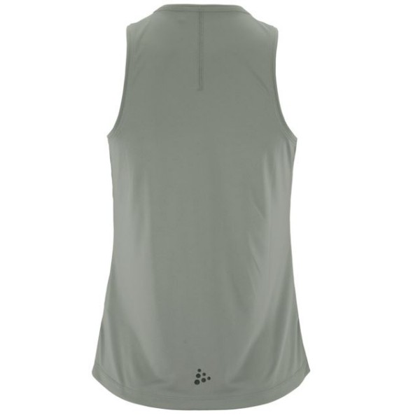 CRAFT ŽENSKA MAJICA BREZ ROKAVOV CORE ESSENCE SINGLET 2 SIVO-ZELENA LEAF