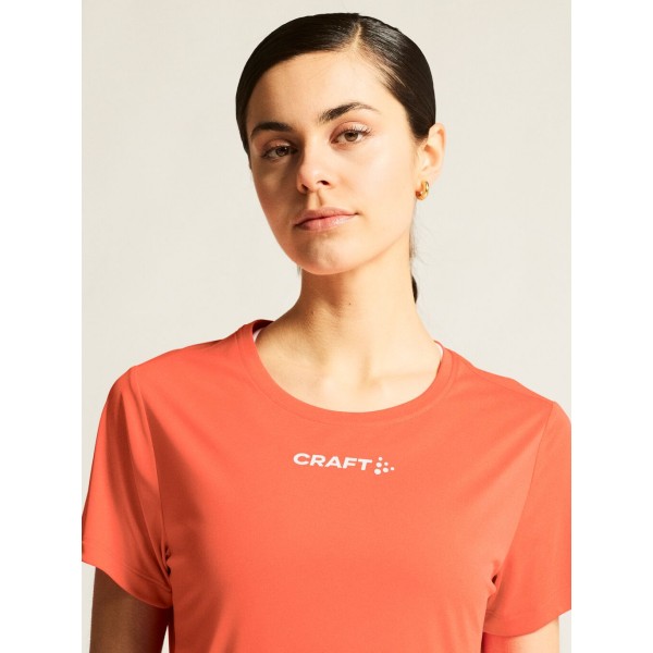 CRAFT ŽENSKA MAJICA S KRATKIMI ROKAVI CORE ESSENCE SS TEE KORALNO ORANŽNA TRACE
