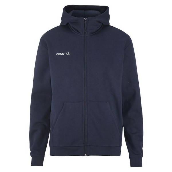 CRAFT MOŠKA BOMBAŽNA JOPICA Z ZADRGO LOGO FZ HOODIE NAVY