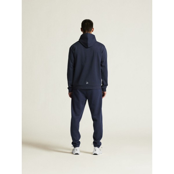 CRAFT MOŠKA BOMBAŽNA JOPICA Z ZADRGO LOGO FZ HOODIE NAVY