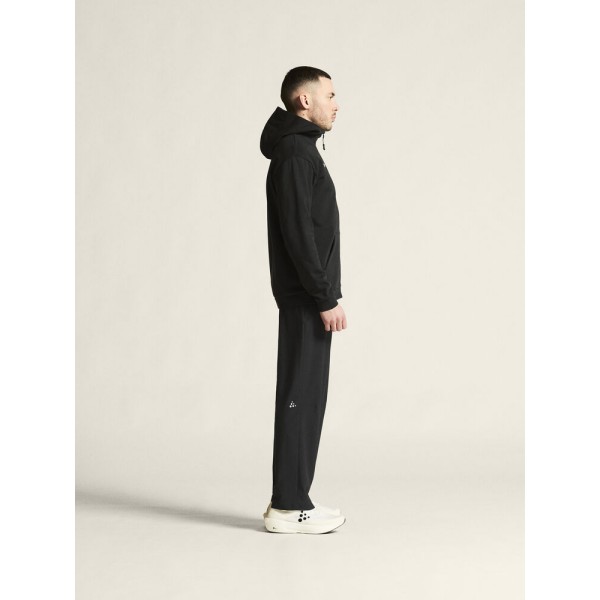 CRAFT MOŠKA BOMBAŽNA JOPICA Z ZADRGO LOGO FZ HOODIE ČRNA BLACK