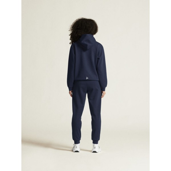 CRAFT ŽENSKA BOMBAŽNA JOPICA Z ZADRGO LOGO FZ HOODIE NAVY