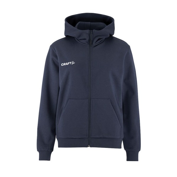CRAFT ŽENSKA BOMBAŽNA JOPICA Z ZADRGO LOGO FZ HOODIE NAVY