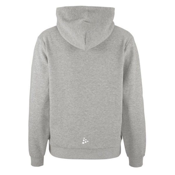 CRAFT ŽENSKI BOMBAŽEN PULOVER LOGO HOODIE SVETLO SIVA GREY MELANGE