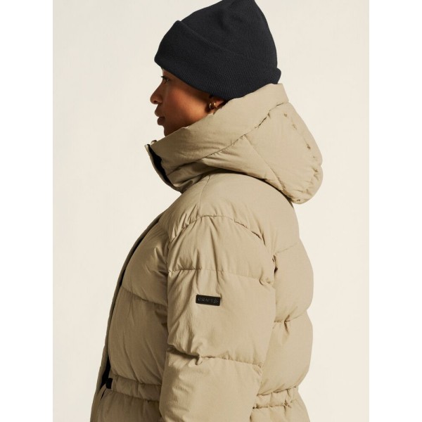 CRAFT ŽENSKA TOPLA DEBELA PUHOVKA IZ PRAVEGA PUHA URBAN DOWN PUFFER JKT TAUPE