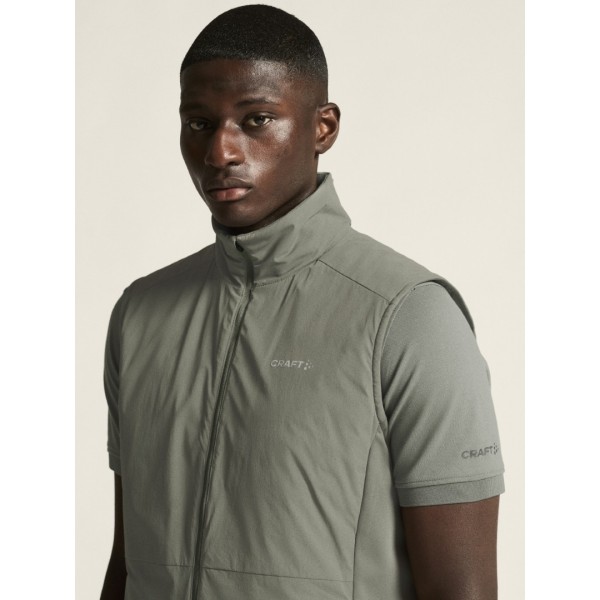 CRAFT MOŠKI FUNKCIONALEN BREZROKAVNIK ADV ESSENCE WARM VEST 2 SIVO-ZELENA LEAF
