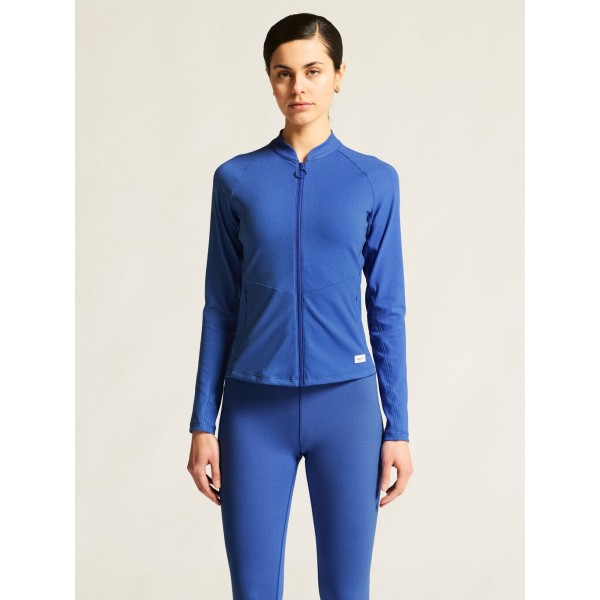 CRAFT ŽENSKA TEHNIČNA JOPICA Z ZADRGO ADV COLLECTIVE ZIP SWEATER MODRA INK BLUE