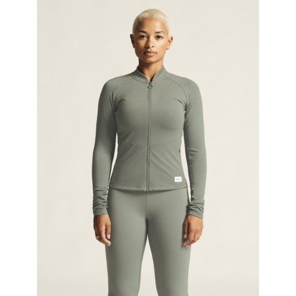 CRAFT ŽENSKA TEHNIČNA JOPICA Z ZADRGO COLLECTIVE ZIP SWEATER LEAF