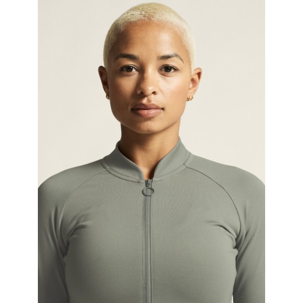 CRAFT ŽENSKA TEHNIČNA JOPICA Z ZADRGO COLLECTIVE ZIP SWEATER LEAF