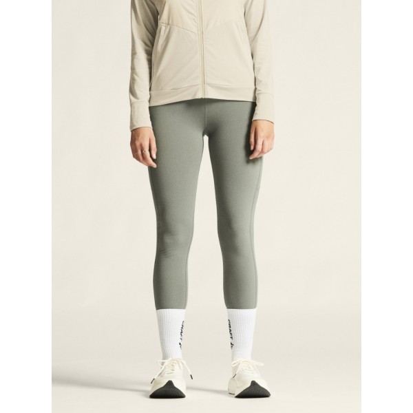 CRAFT ŽENSKE DOLGE TOPLE ZIMSKE PAJKICE ADV ESSENCE WARM TIGHTS 3 SIVO-ZELENA LEAF