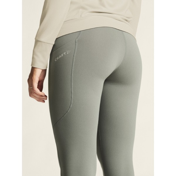 CRAFT ŽENSKE DOLGE TOPLE ZIMSKE PAJKICE ADV ESSENCE WARM TIGHTS 3 SIVO-ZELENA LEAF