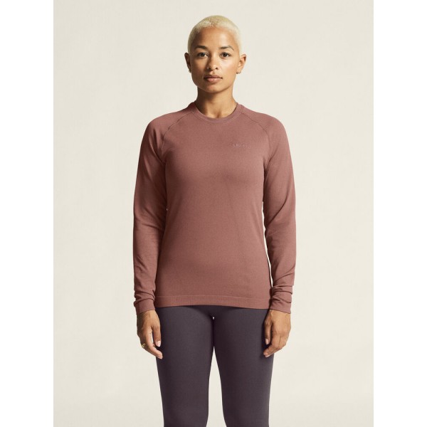 CRAFT ŽENSKA MAJICA Z DOLGIMI ROKAVI ACTIVE COMFORT 2 ROSE BROWN - AKTIVNO PERILO