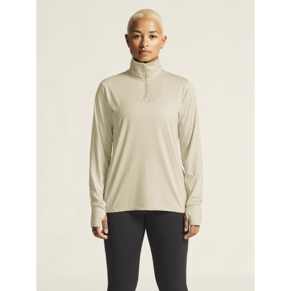 CRAFT ŽENSKI PULI Z DOLGIMI ROKAVI FLOW HZ LS PLASTER MELANGE