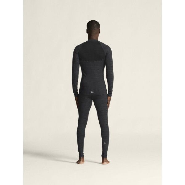 CRAFT 19% VOLNENA MOŠKA MAJICA Z DOLGIMI ROKAVI WOOL EXTREME X LS 2 BLACK - AKTIVNO PERILO