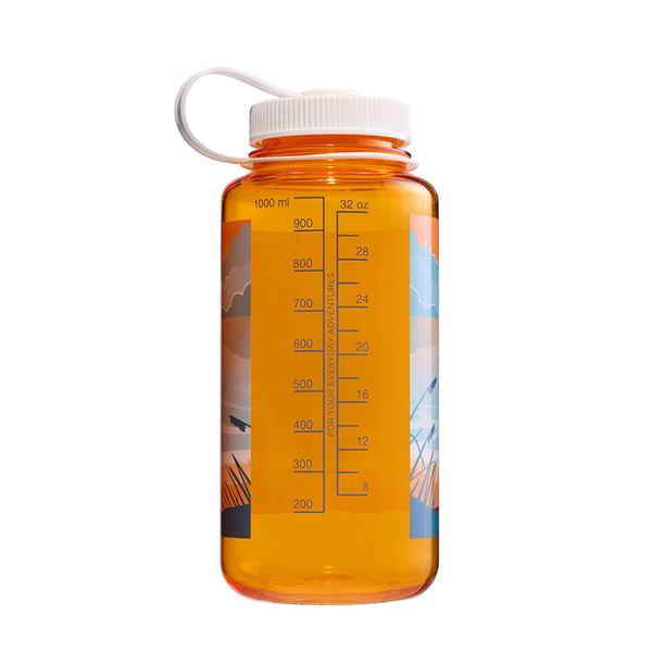 NALGENE FLAŠKA ŠIROKO GRLO 1000ML CLEMENTINE LANDSCAPE SUSNSET SUSTAIN