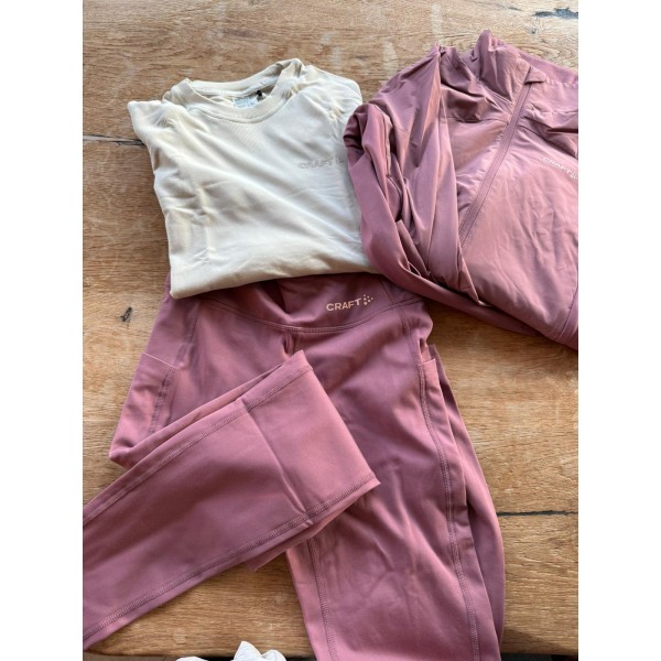 CRAFT ŽENSKA MAJICA Z DOLGIMI ROKAVI ACTIVE COMFORT 2 ROSE BROWN - AKTIVNO PERILO