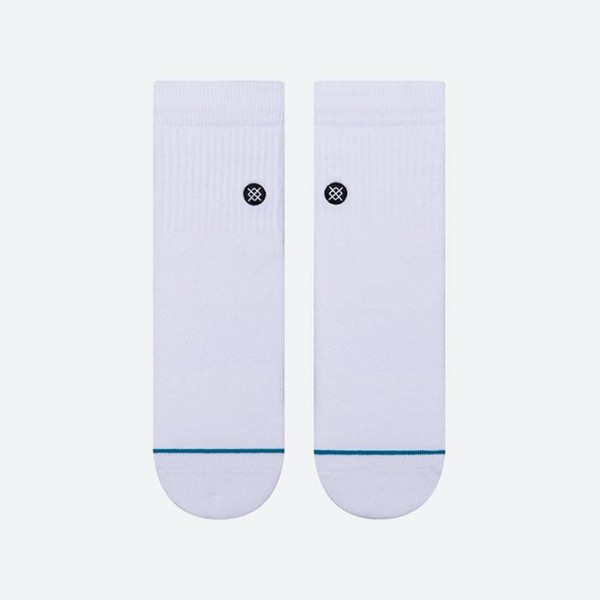 STANCE NOGAVICE ICON QUARTER WHITE