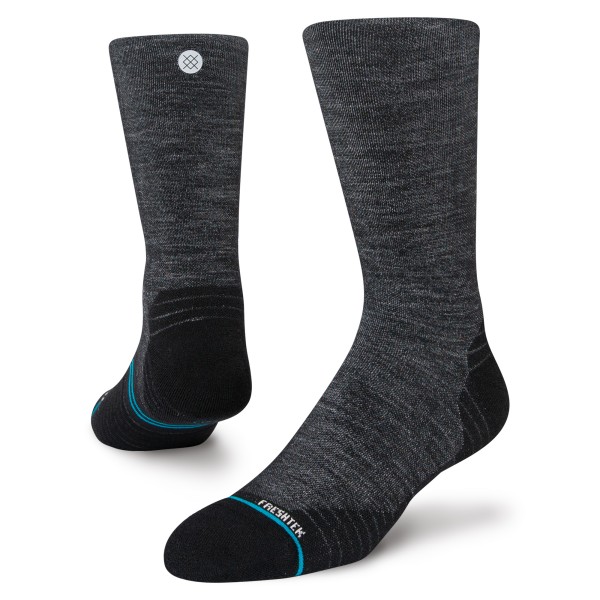 STANCE ZIMSKE TANKE VOLNENE TEHNIČNE NOGAVICE RUN LIGHT WOOL CREW BLACK