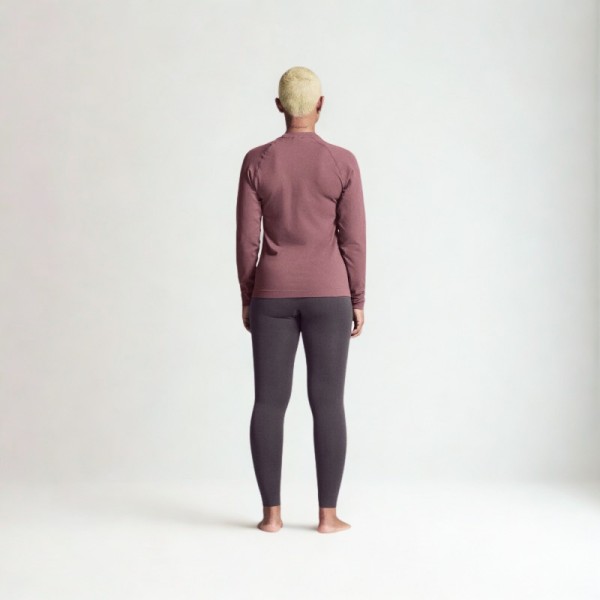 CRAFT ŽENSKA MAJICA Z DOLGIMI ROKAVI ACTIVE COMFORT 2 PUDRASTO ROZA ROSE BROWN - AKTIVNO PERILO