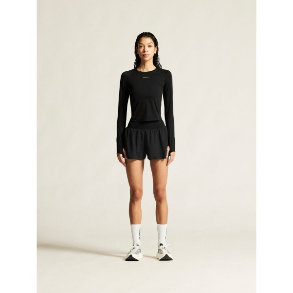 CRAFT ŽENSKE ŠIROKE KRATKE HLAČE PRO HYPERVENT WIDE SHORTS ČRNA BLACK