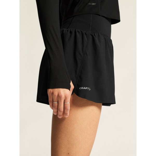 CRAFT ŽENSKE ŠIROKE KRATKE HLAČE PRO HYPERVENT WIDE SHORTS ČRNA BLACK