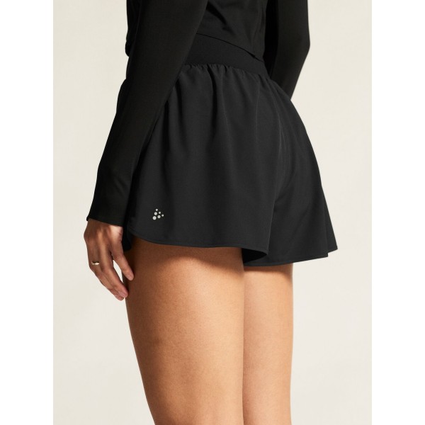 CRAFT ŽENSKE ŠIROKE KRATKE HLAČE PRO HYPERVENT WIDE SHORTS ČRNA BLACK
