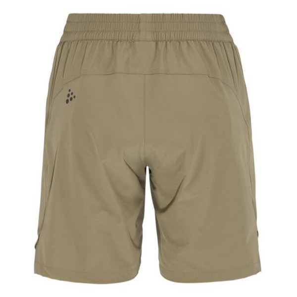 CRAFT ŽENSKE KOLESARSKE KRATKE HLAČE S SNEMLJIVO PODLOŽKO CORE EVERYDAY SHORTS W PAD W TEMNO BEŽ RAW