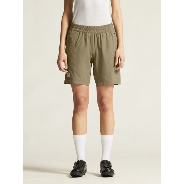 CRAFT ŽENSKE KOLESARSKE KRATKE HLAČE S SNEMLJIVO PODLOŽKO CORE EVERYDAY SHORTS W PAD W TEMNO BEŽ RAW