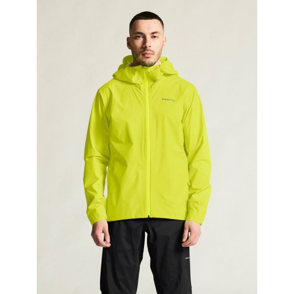 CRAFT MOŠKA VODOODPORNA JAKNA CORE HYDRO JKT NEON RUMENA FLUMINO