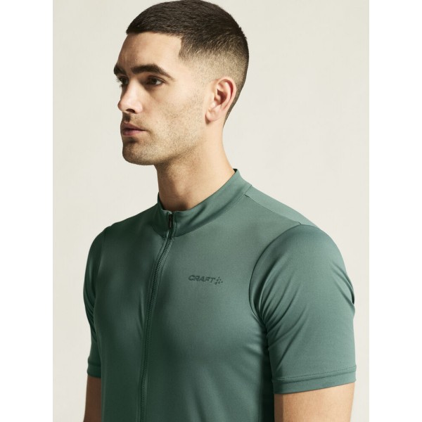 CRAFT MOŠKA KOLESARSKA MAJICA S KRATKIMI ROKAVI Z ZADRGO CORE EVERYDAY SS JERSEY ZELENA ATLANTIC