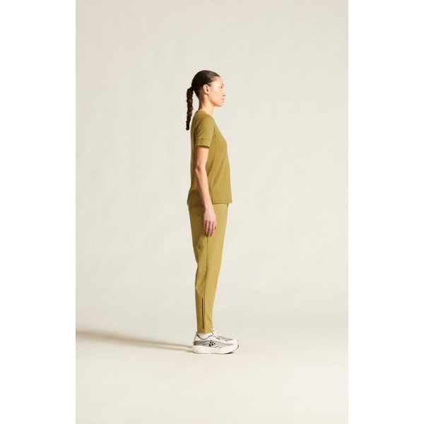 CRAFT ŽENSKE TEHNIČNE TANKE TRENING HLAČE ADV ESSENCE TRAINING PANTS 3 TEMNO RUMENA KHAKI