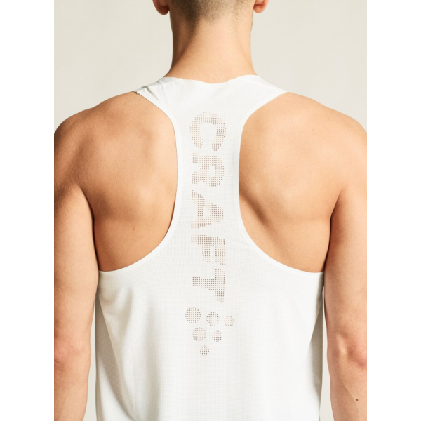 CRAFT MOŠKA TEKMOVALNA MAJICA BREZ ROKAVOV PRO RACE DAY SINGLET 2 BELA WHITE