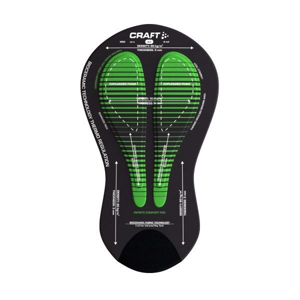 CRAFT MOŠKE KOLESARSKE HLAČE Z NARAMNICAMI PRO AERO BIB SHORTS BLACK - C1